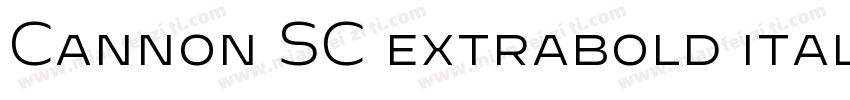 Cannon SC extrabold italic字体转换